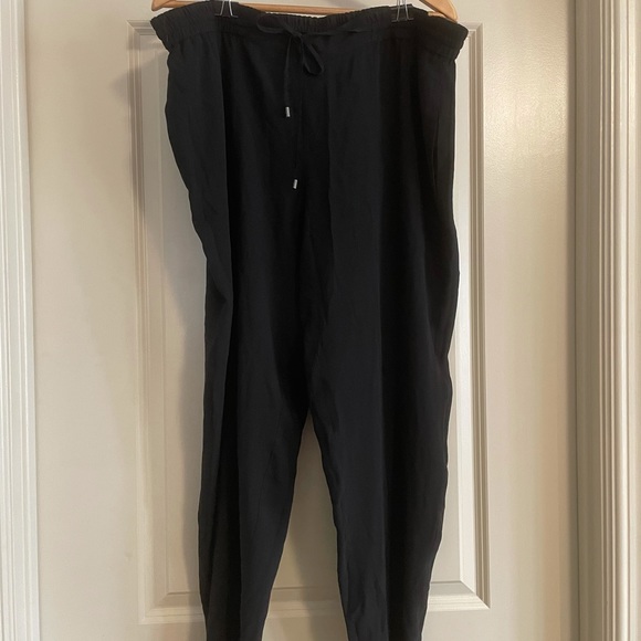 Eileen Fisher Silk Drawstring Ankle Pants Size XL - Picture 2 of 3
